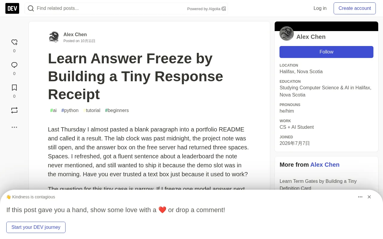 Building a Response Receipt: A Tiny Script to Intercept Blank and Hallucinated AI Output