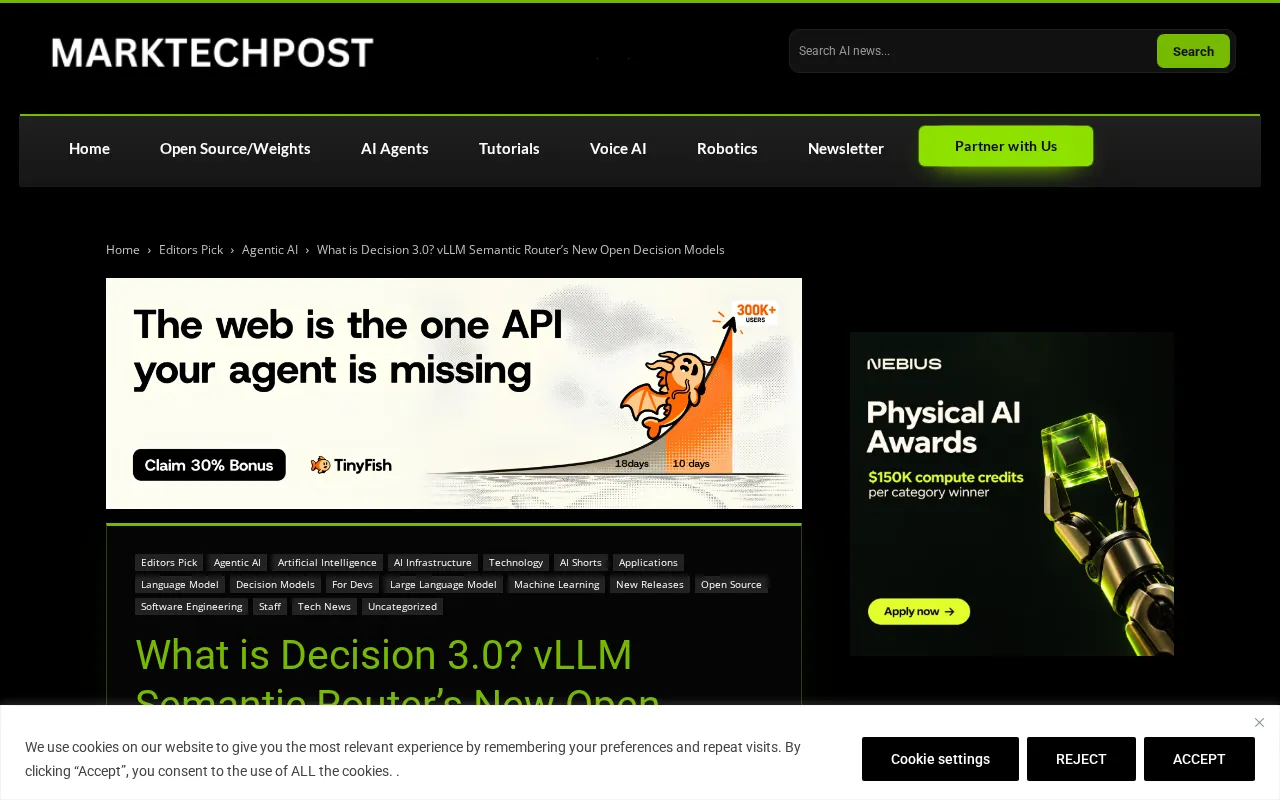 Decision 3.0 Released: A Look at the Open-Source Decision Models Behind vLLM Semantic Router