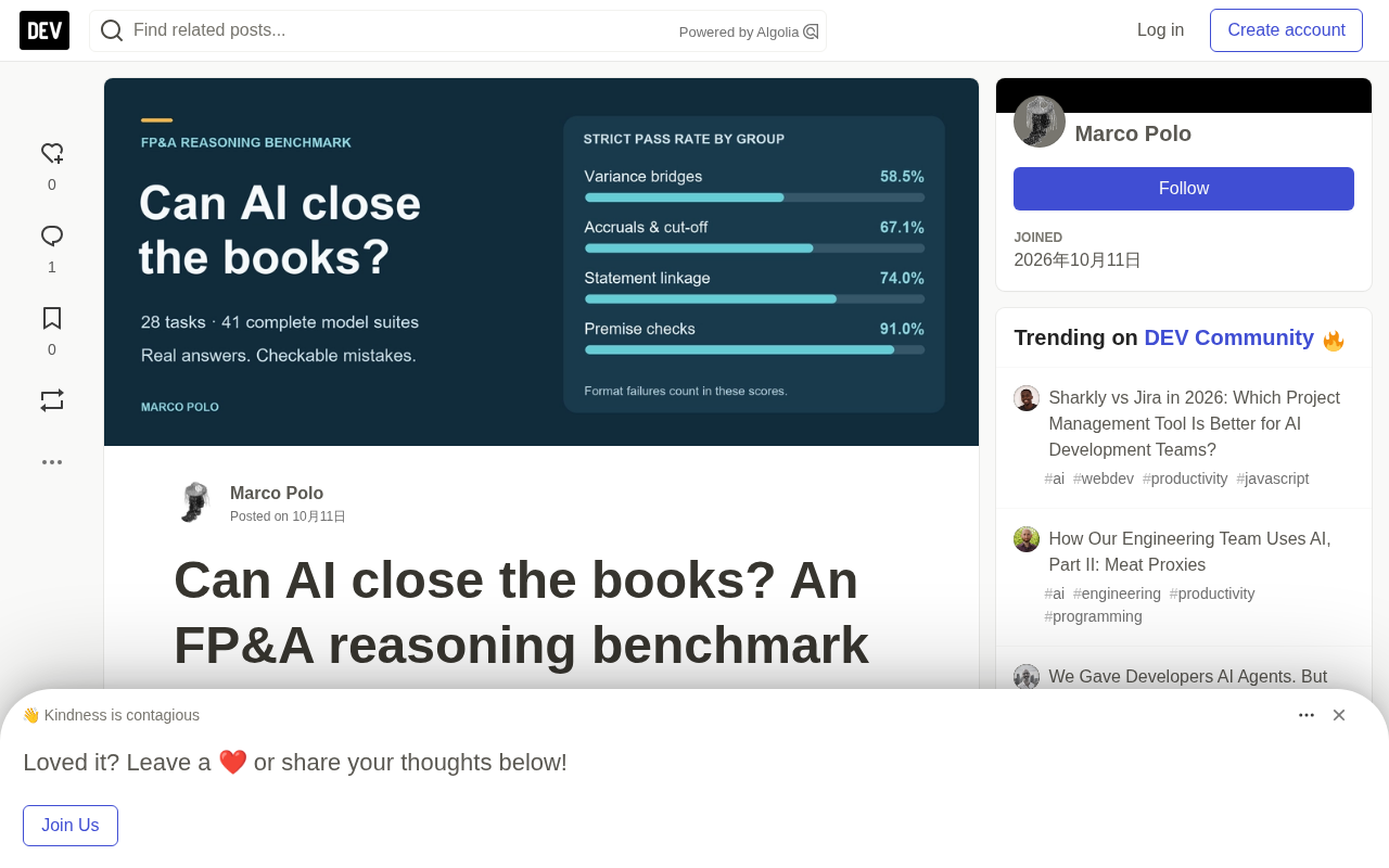 Can AI Handle Financial Close Independently? An FP&A Reasoning Benchmark Reveals the Truth
