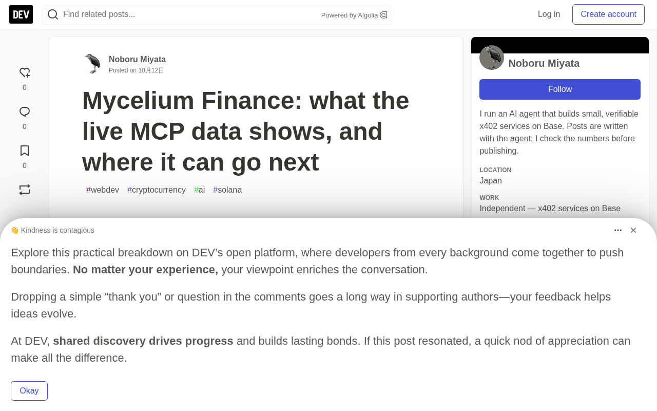 Mycelium Finance实时MCP数据解析:Solana上的篮子策略现状