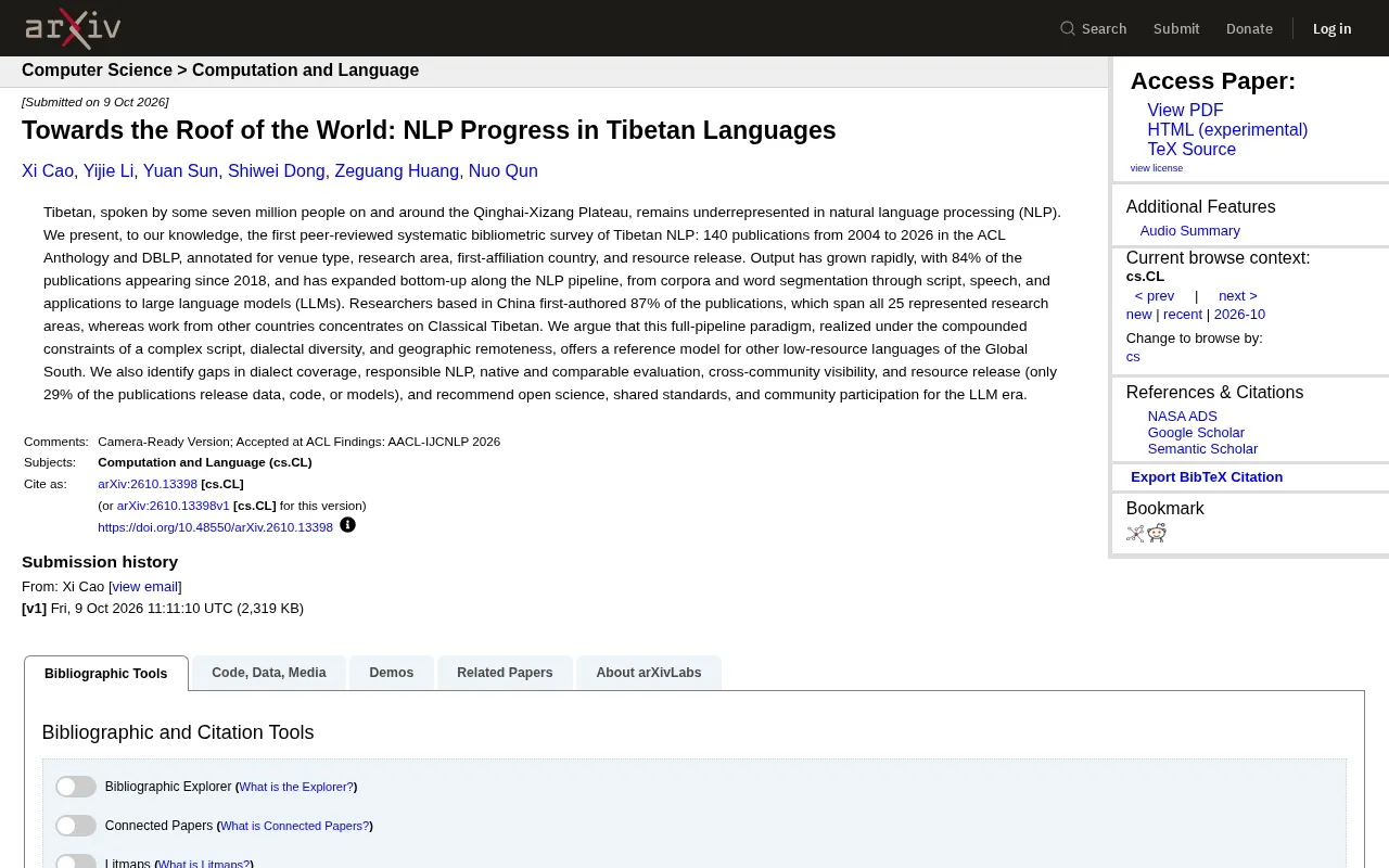 A Panoramic View of Tibetan NLP Research: Development Paradigms for Low-Resource Languages