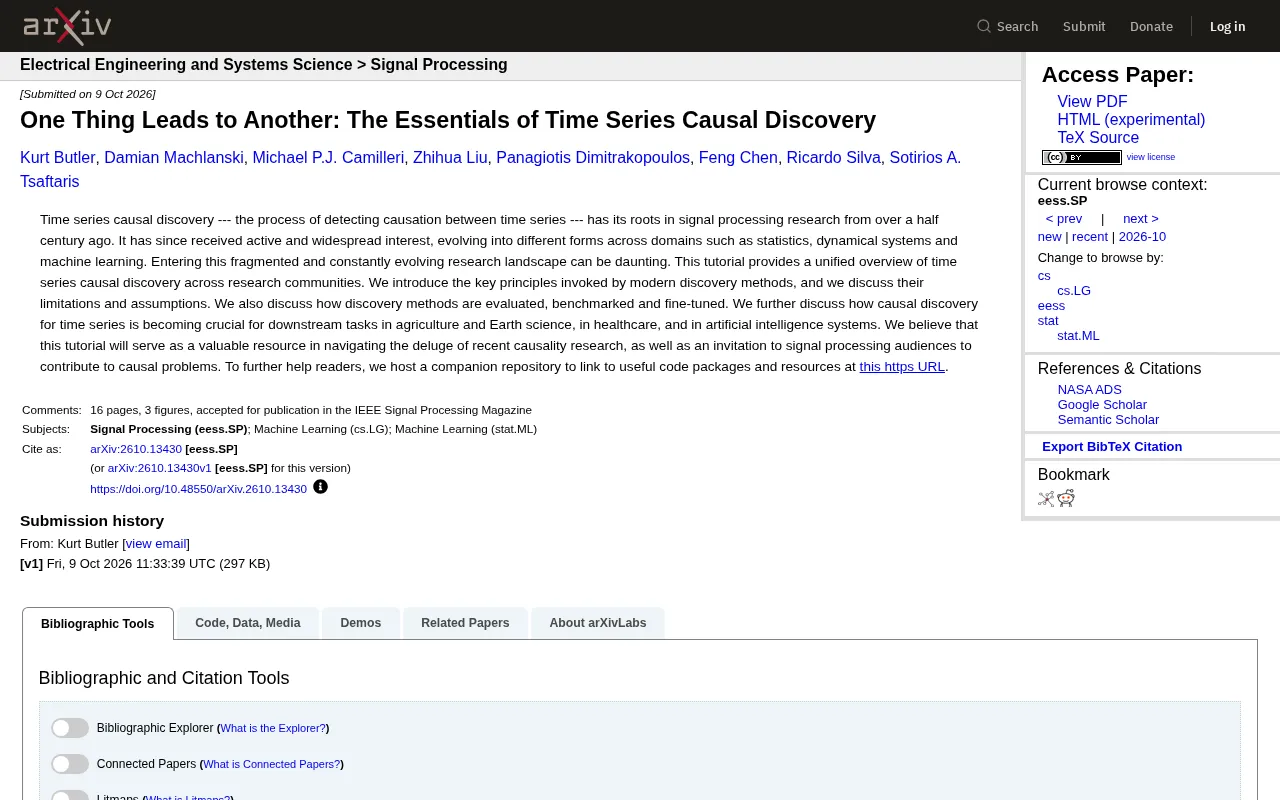 Introduction to Time Series Causal Discovery: A Unified Perspective from Signal Processing to AI Systems
