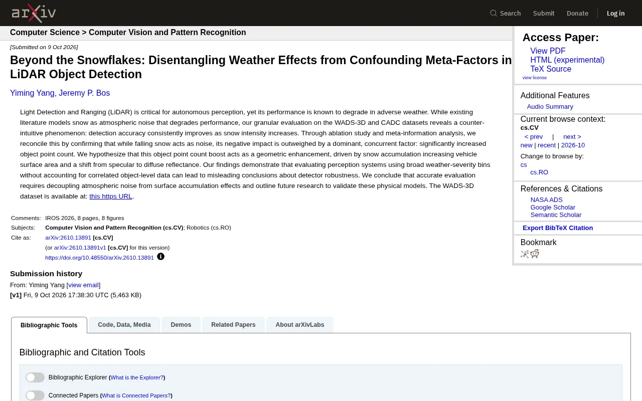 Better Detection in Heavier Snow? Unpacking Weather Confounders in LiDAR Perception
