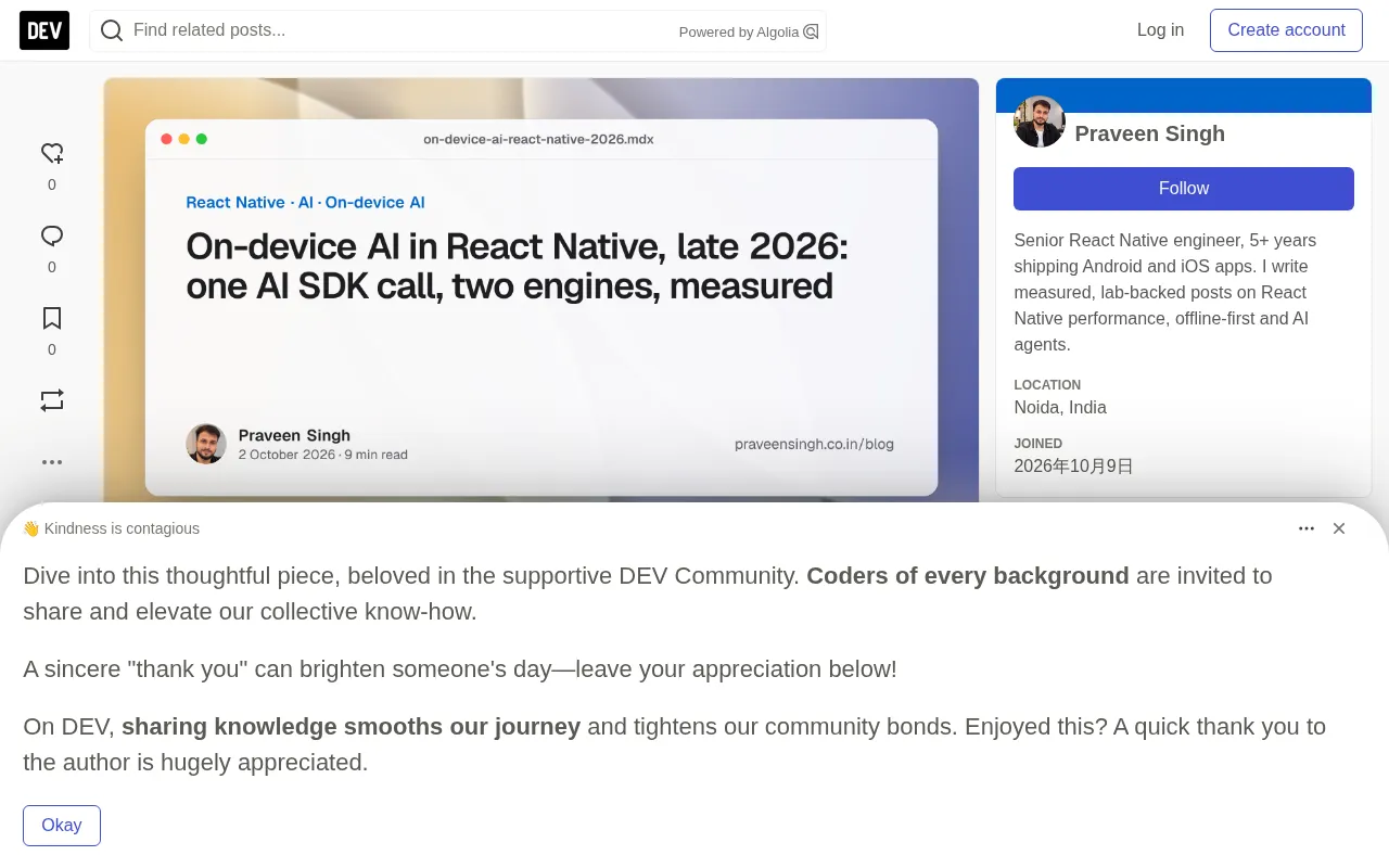 On-Device AI in React Native: Apple Foundation Models vs. ExecuTorch — A Real-World Comparison
