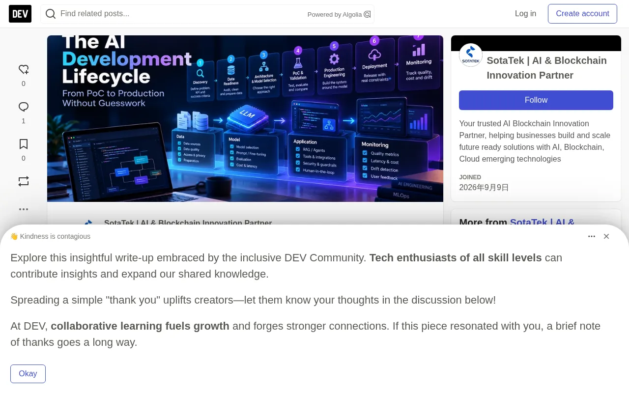 The Full AI Development Lifecycle: An Engineering Guide from PoC to Production