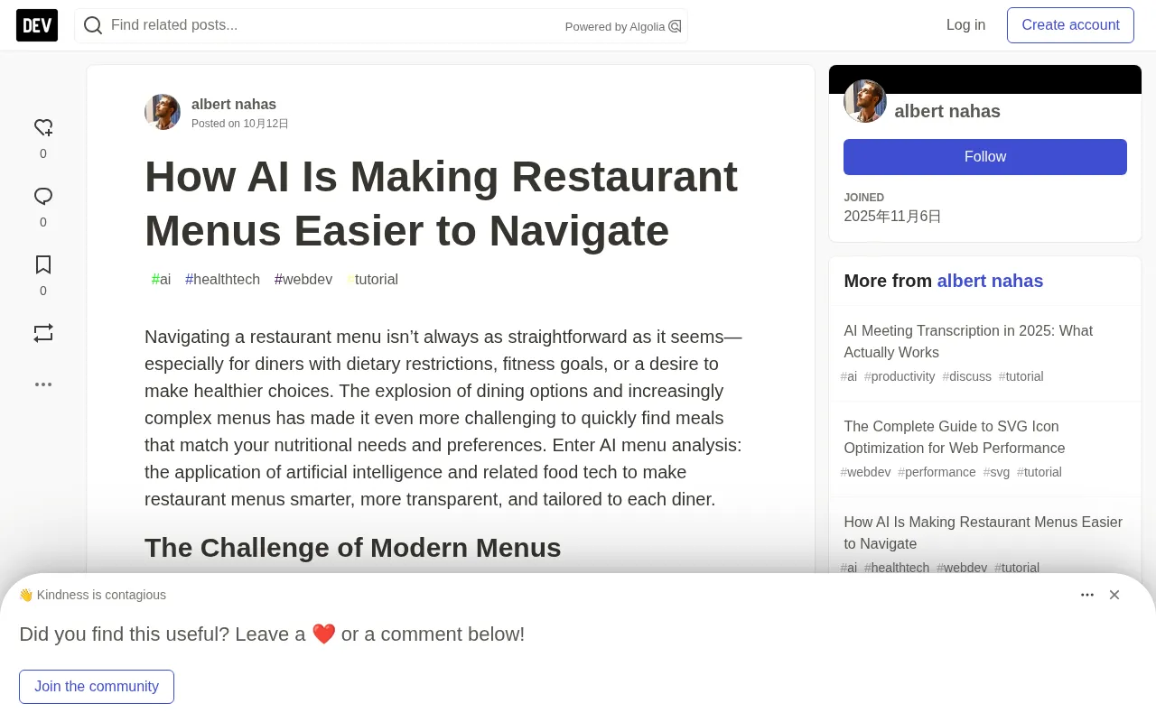 How AI Makes Restaurant Menus Easier to Navigate
