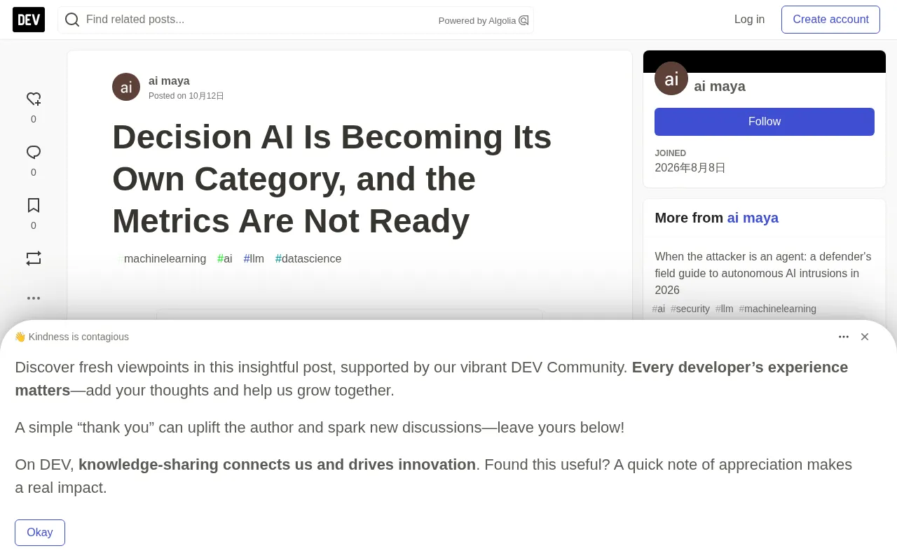 Decision-Making AI Is Becoming Its Own Category — But Evaluation Standards Haven't Caught Up