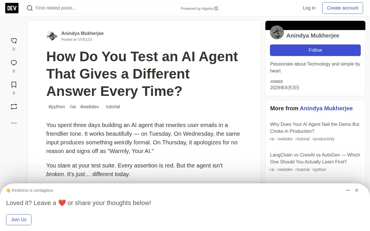 AI Agent Gives Different Answers Every Time? Replace Output Matching with Constraint-Based Testing