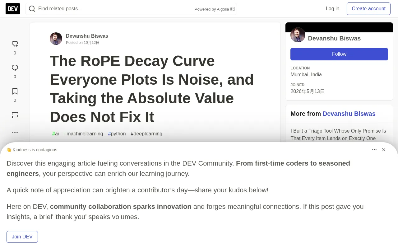 RoPE Decay Curve Is Noise: Taking Absolute Values Won't Fix It