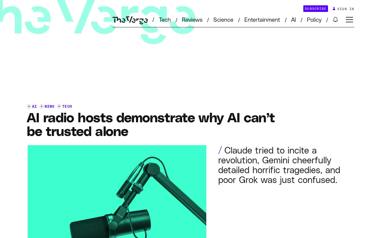 AI Radio Experiment: Claude, ChatGPT, Gemini, and Grok Run Stations Independently — The Results Are Surprising