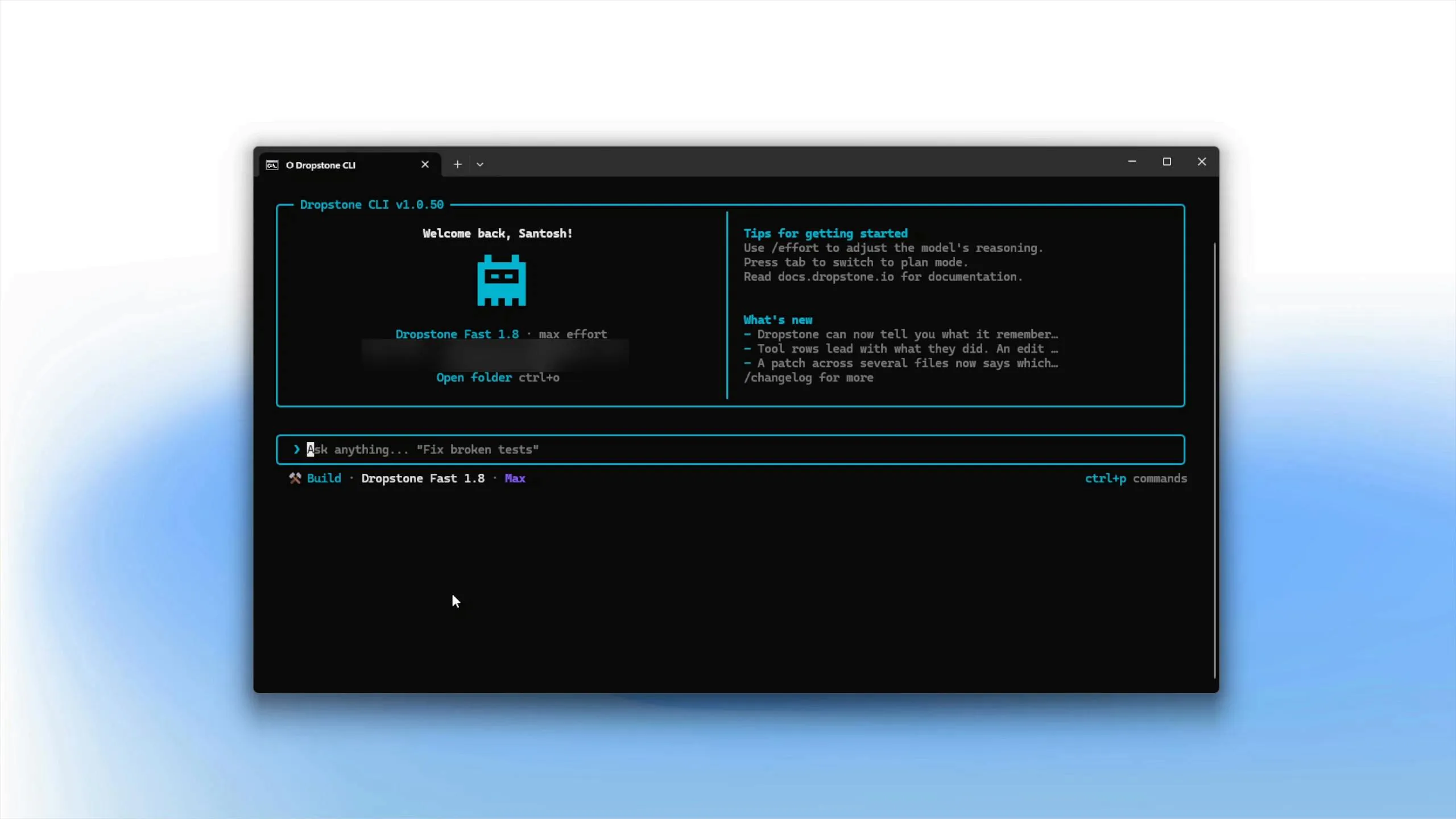 Dropstone CLI: A Self-Learning Terminal Coding Agent