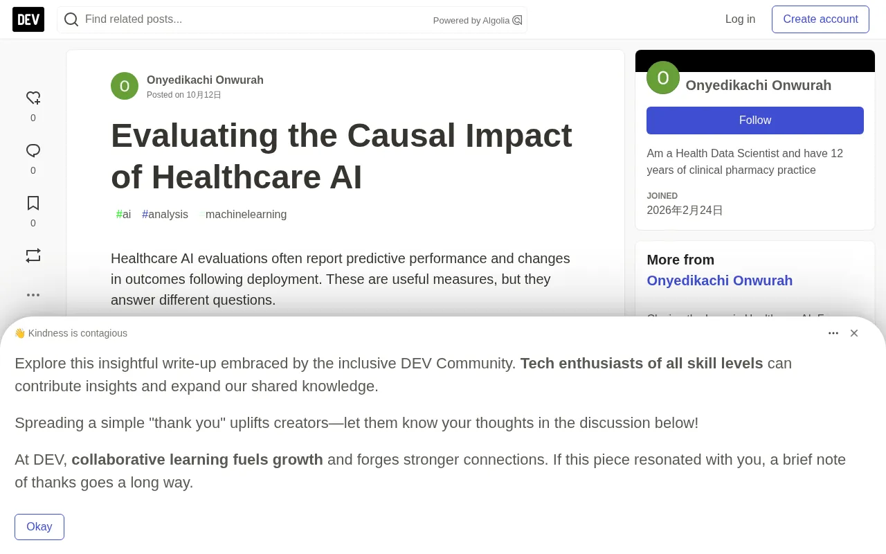 Causal Evaluation of Healthcare AI: After Deployment, How Do You Prove It Actually Works?