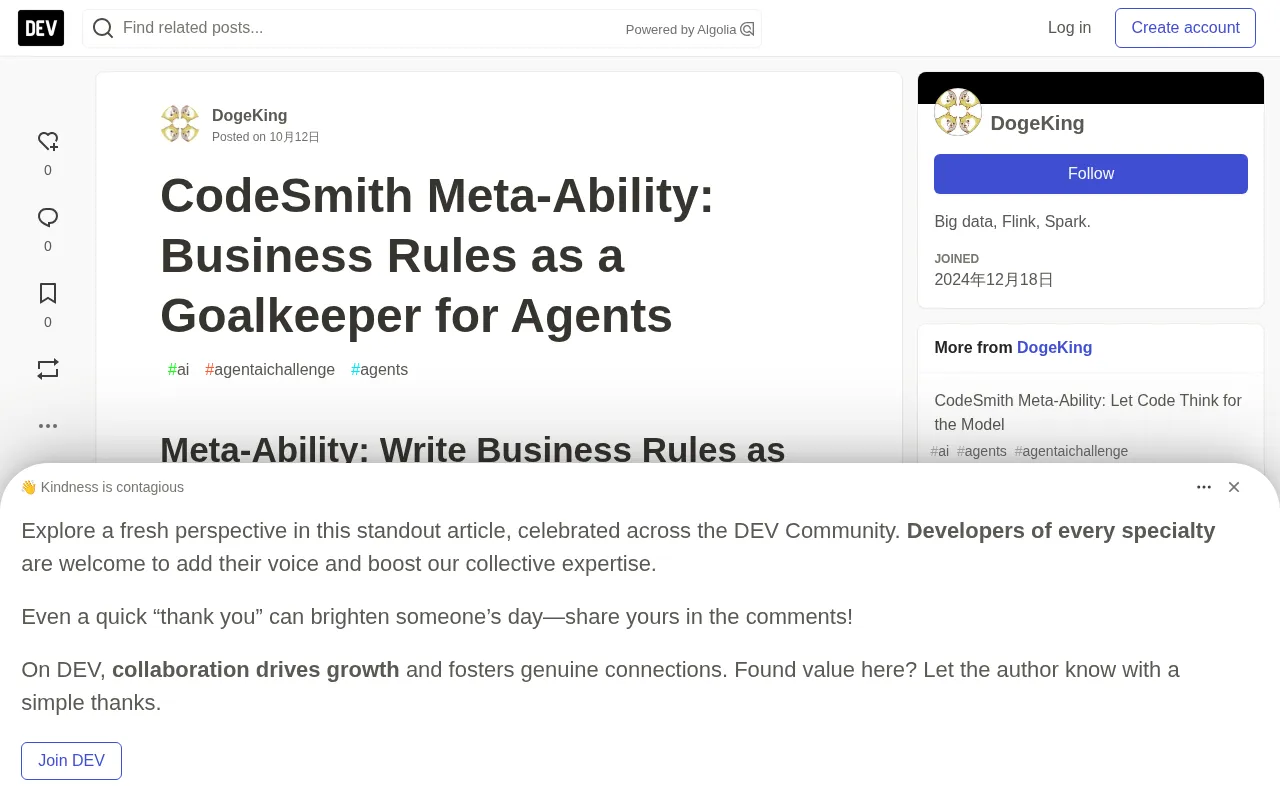 Turning Business Rules into Gatekeepers: CodeSmith's Agent Constraint Engineering