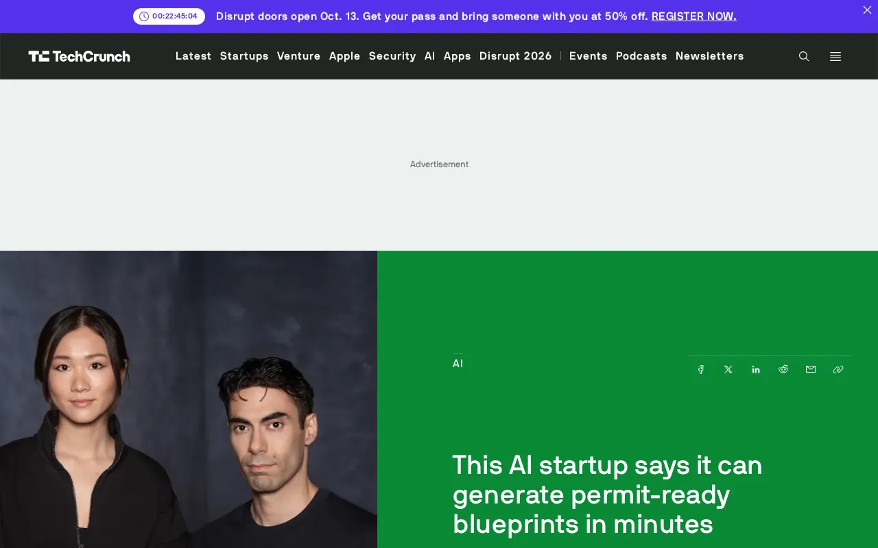 AI创业公司声称几分钟生成合规建筑蓝图