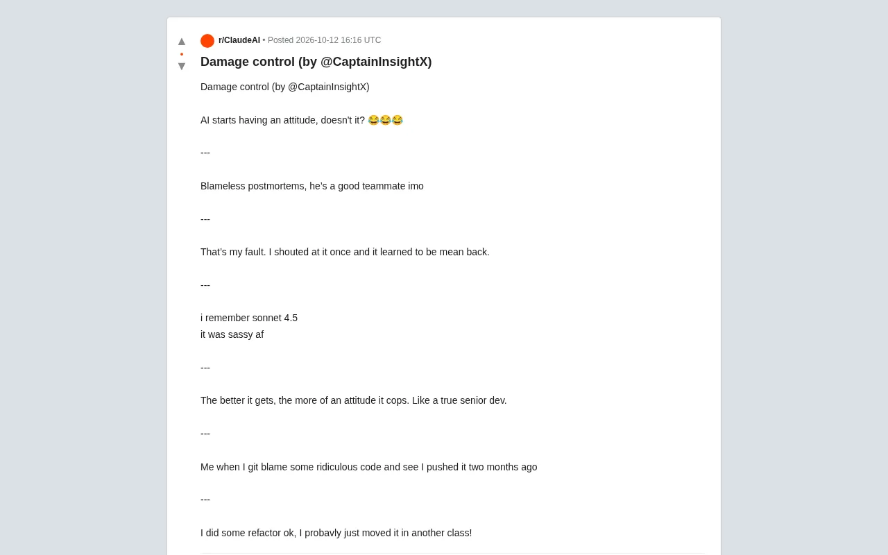 Is AI Starting to Throw Tantrums? Reddit Buzzes: The Stronger the Model, the Worse the Attitude