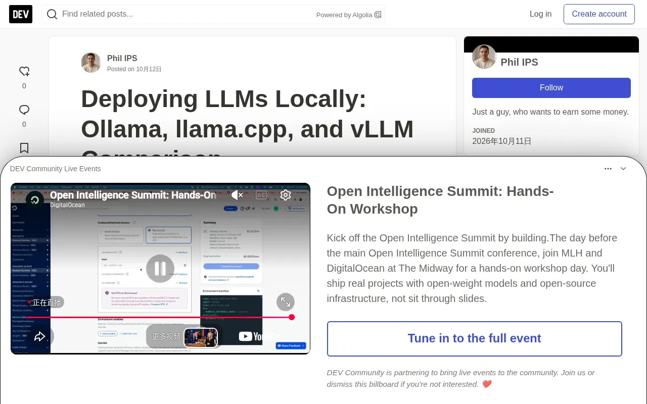 Local LLM Deployment in Practice: A Deep Comparison of Ollama, llama.cpp, and vLLM