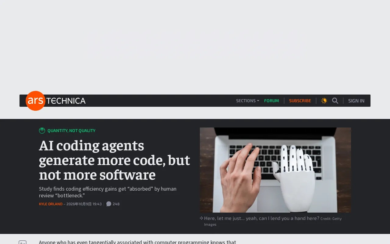 Illustration of AI coding assistant generating code