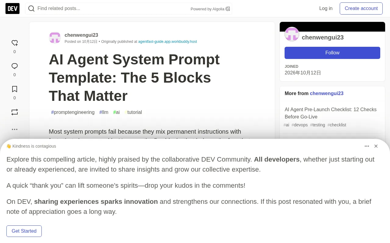AI Agent System Prompt Template: The Five Essential Modules