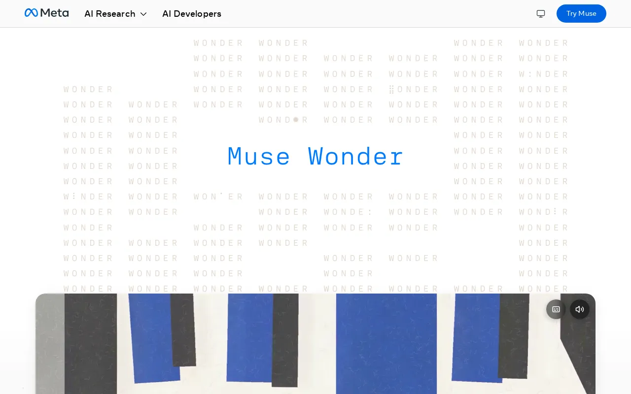 Meta Releases Muse Wonder: A New Breakthrough in AI Creative Generation Models