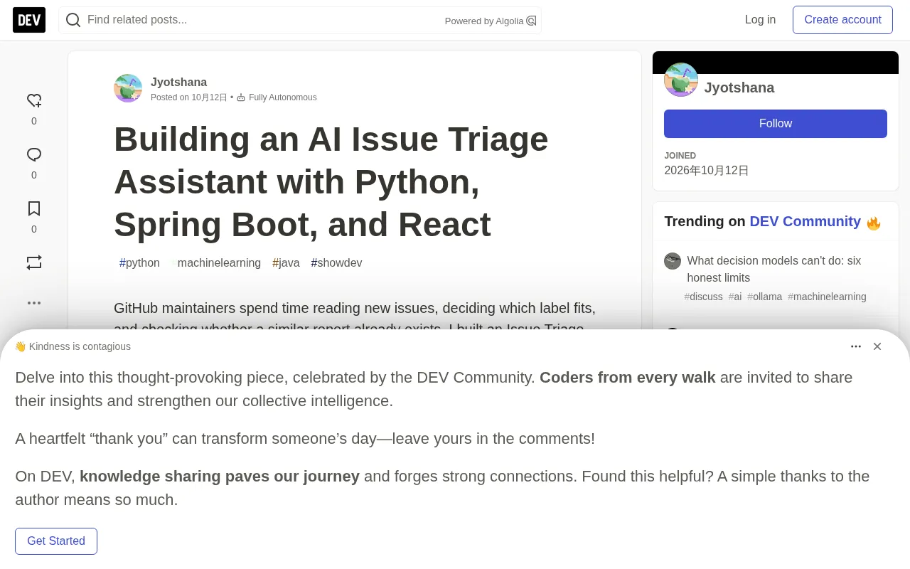 Building an AI Issue Triage Assistant with Python, Spring Boot, and React