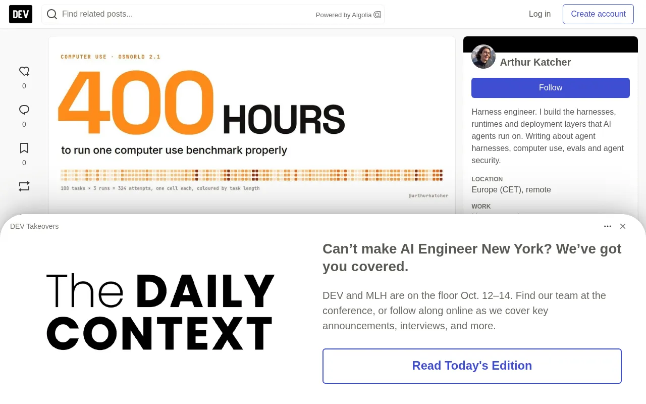 Computer Use Benchmarks: Ten Pitfalls That Make a Single Correct Run Take 400 Hours
