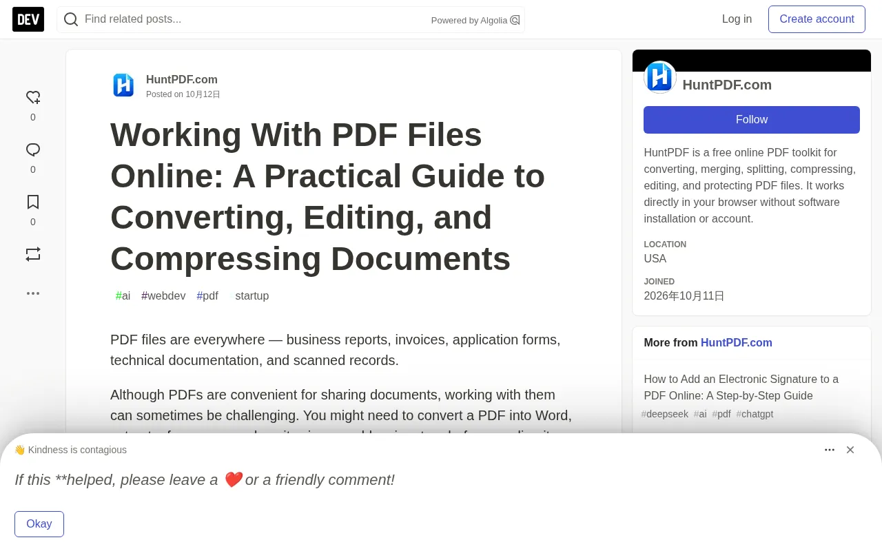 A Practical Guide to Online PDF Tools