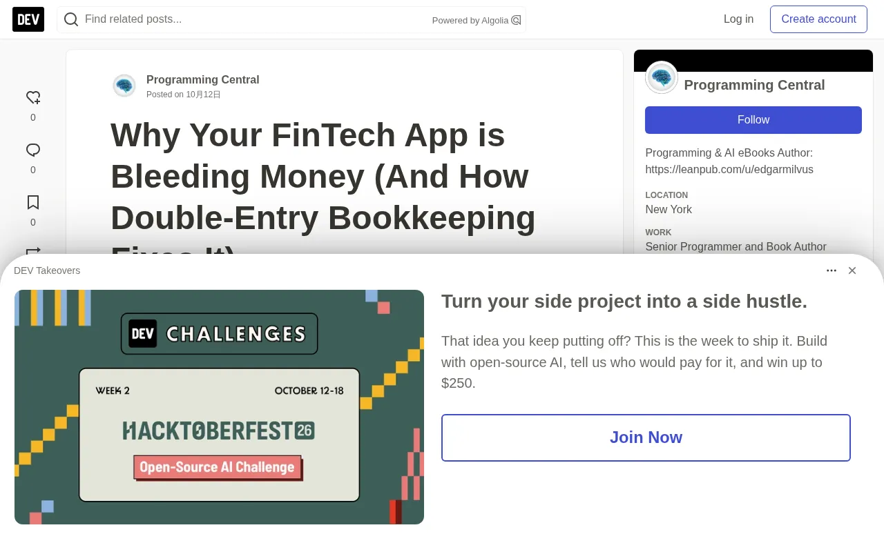 Why Fintech Apps Lose Money: A Double-Entry Bookkeeping Fix Guide