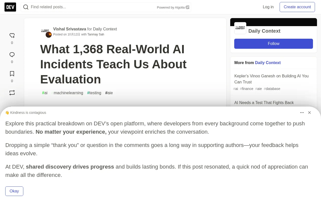 1,368 Real-World AI Incidents Reveal an Evaluation Blind Spot: Risk Beyond the Model