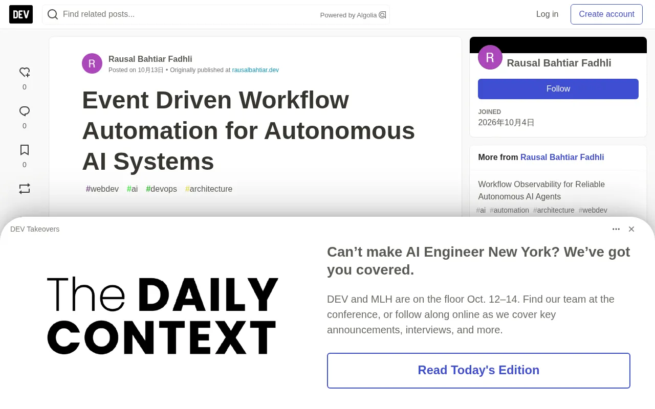 Event-Driven Workflows: Running Autonomous AI Systems Reliably in Production