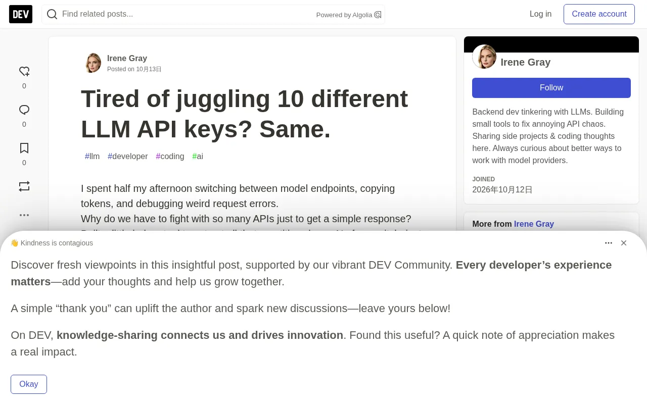Goodbye, LLM API Configuration Hell: Developers Build Their Own Aggregation Tools