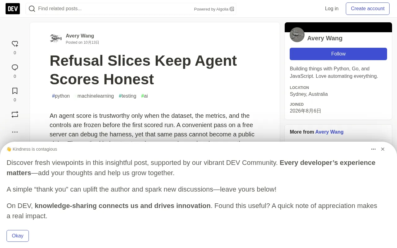 No Slicing Allowed: Stop Inflating Agent Scores