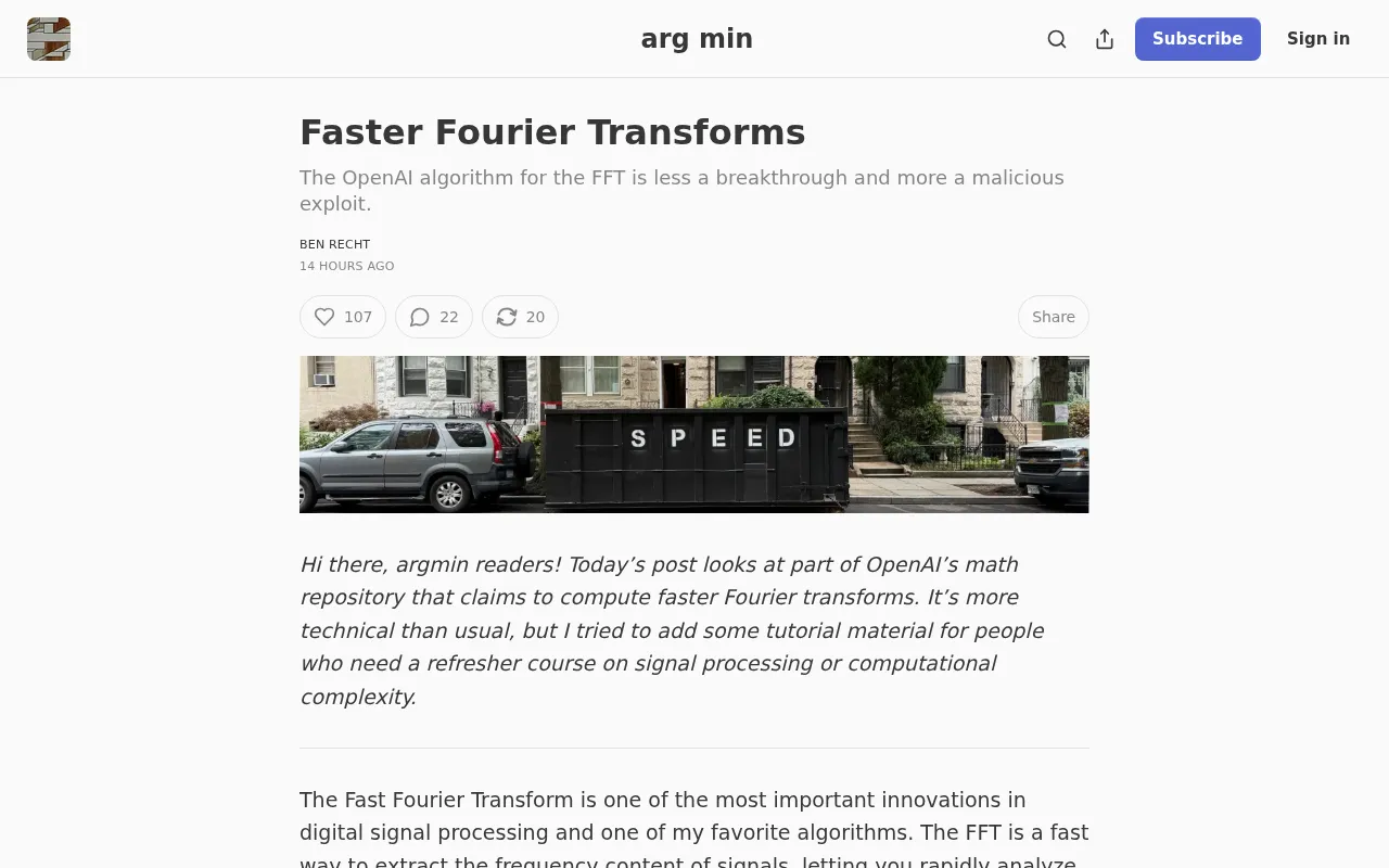 OpenAI's New Math Method Claims to Accelerate Fourier Transform Computation