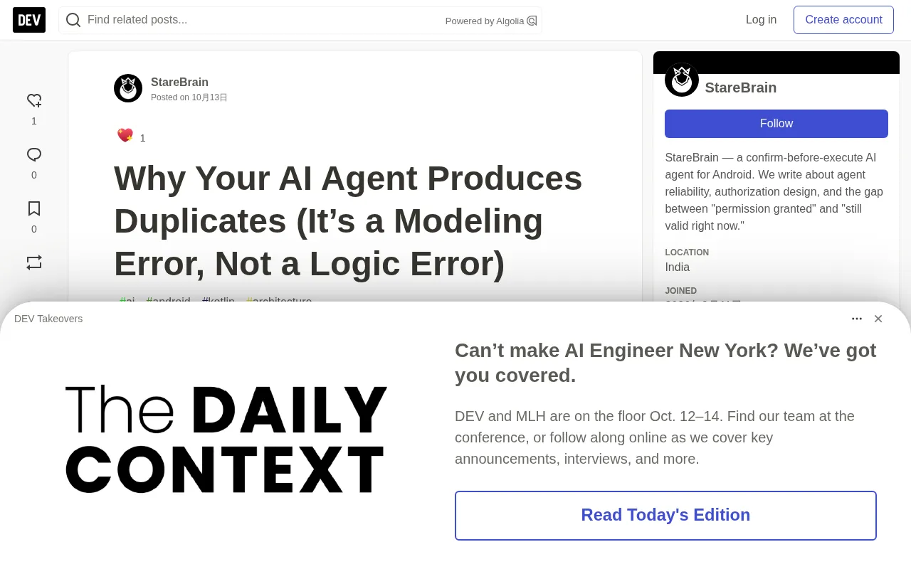 AI Agents Keep Producing Duplicates? The Root Cause Is a State Modeling Error