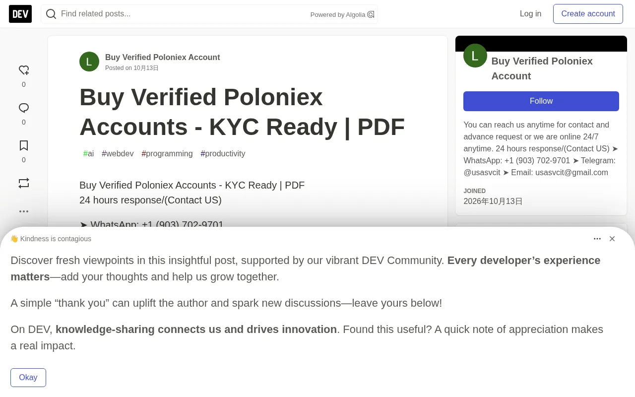 Unmasking "Buy Verified Poloniex Accounts": Scams, Risks, and a Safety Guide