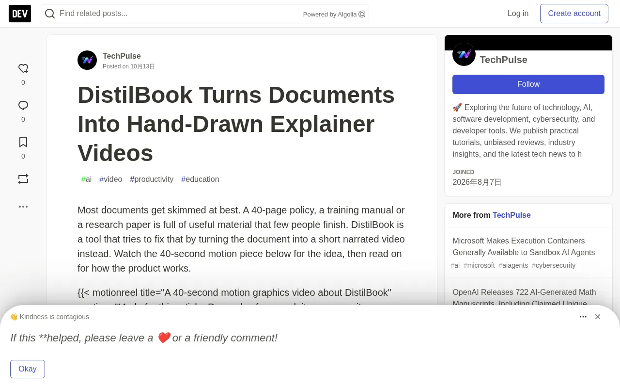 DistilBook Review: Turning Documents into Hand-Drawn Explainer Videos