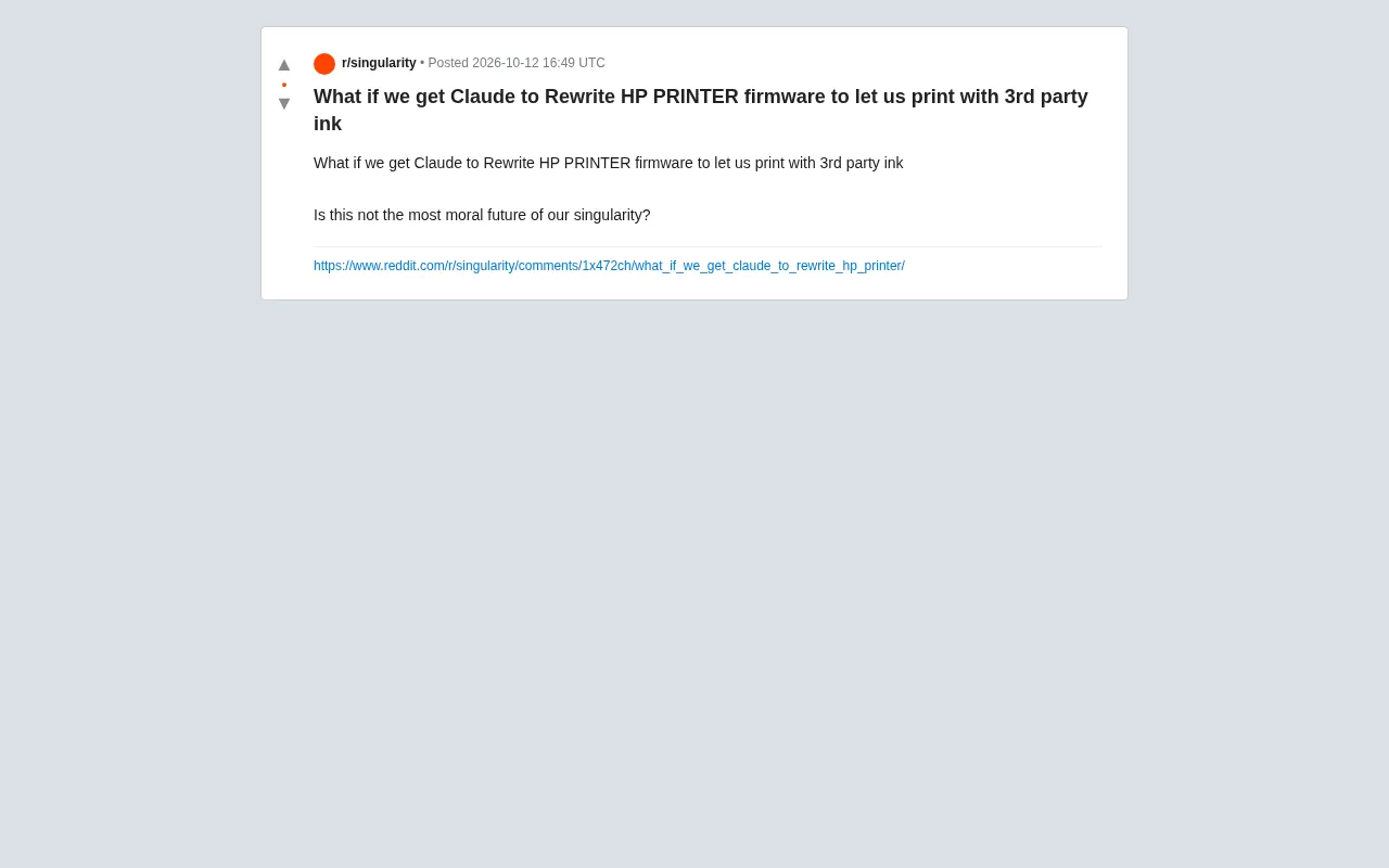 Rewriting HP Printer Firmware with Claude to Bypass Third-Party Ink Lockout?