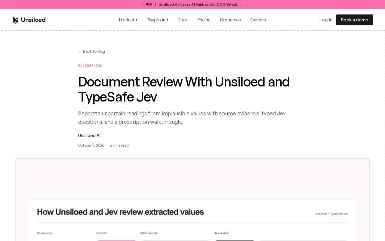 A New Approach to Document Review: Unsiloed and TypeSafe Jev Explained