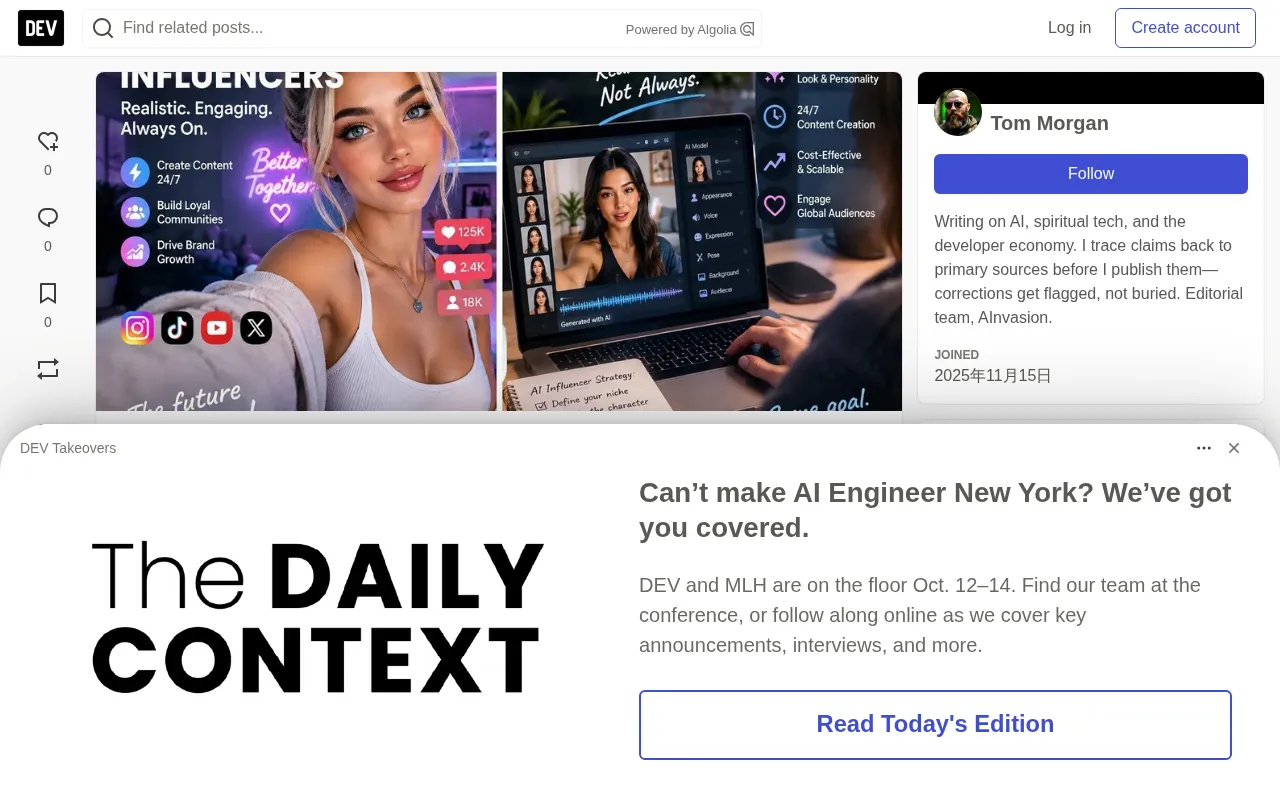 rss source: AI-Native Influencers: Real Faces Aren't Vanishing, Proof Is