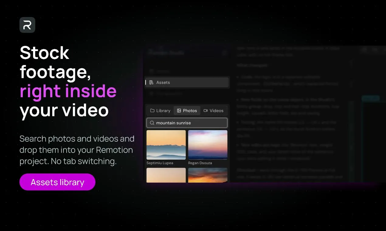 Remocn Studio: Generate Launch Videos with AI, No After Effects Required