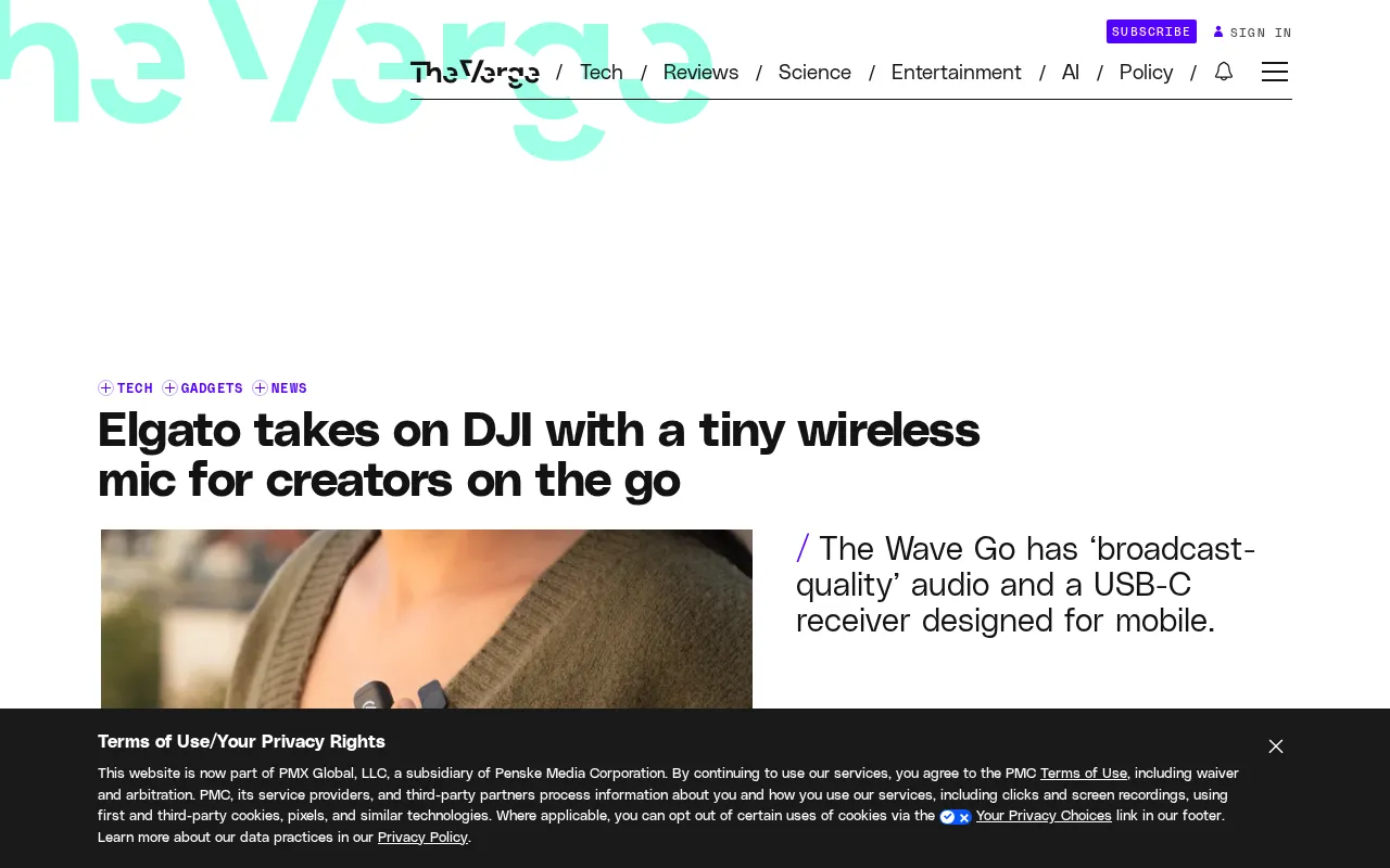 Elgato Wave Go wireless microphone launch announcement