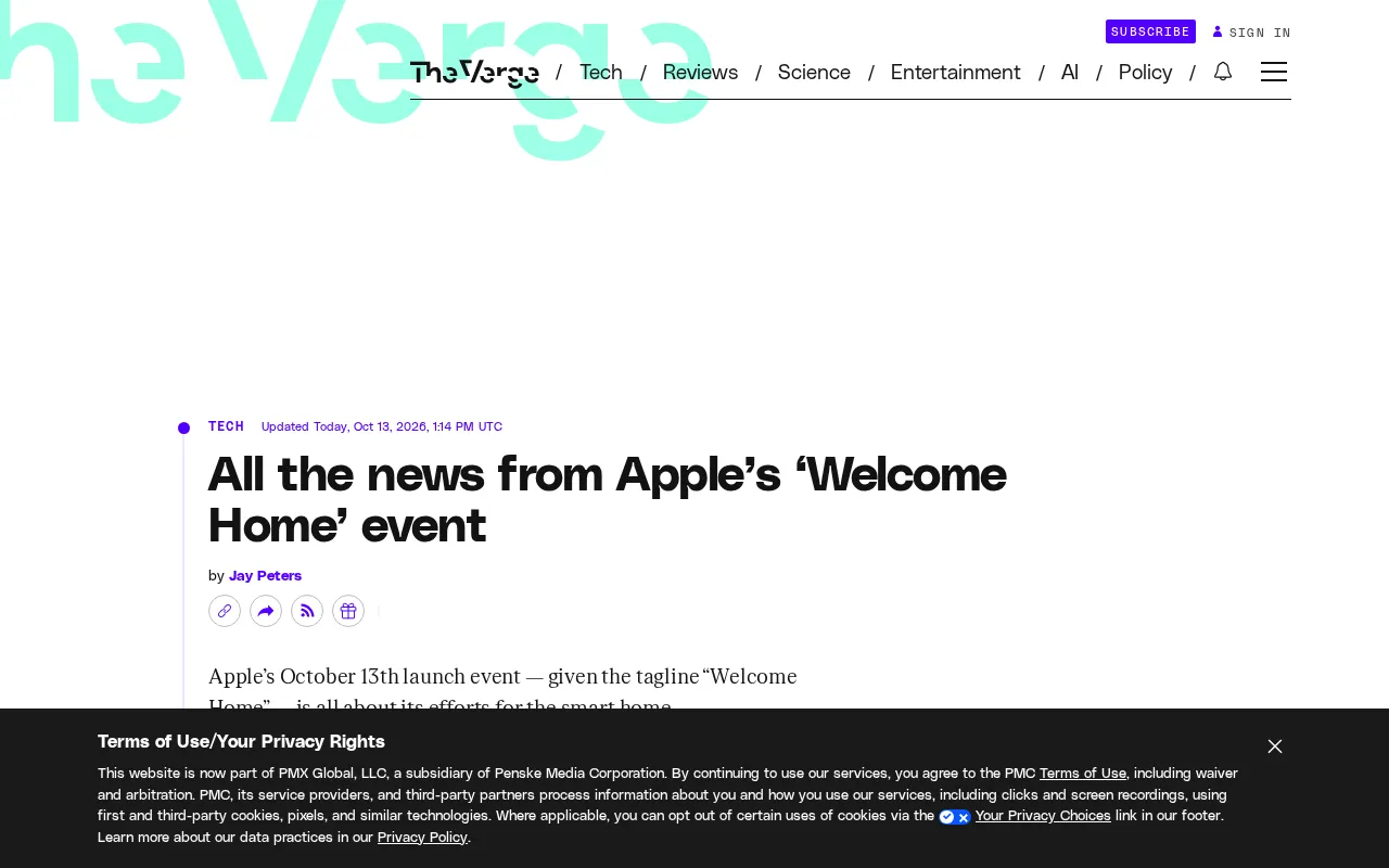 Apple 'Welcome Home' Event Preview: A Full Breakdown of Smart Home Announcements