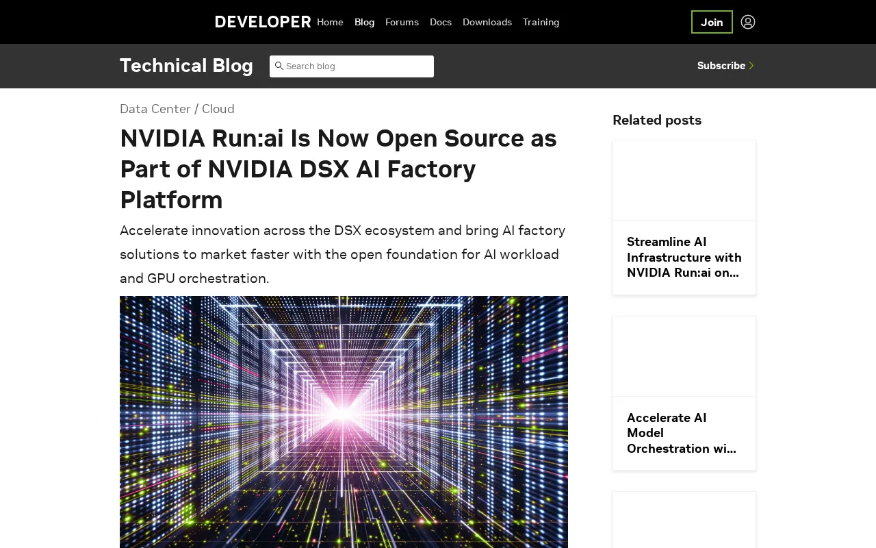 NVIDIA Run:ai Goes Fully Open Source: The AI Factory Scheduling Platform Opens Up