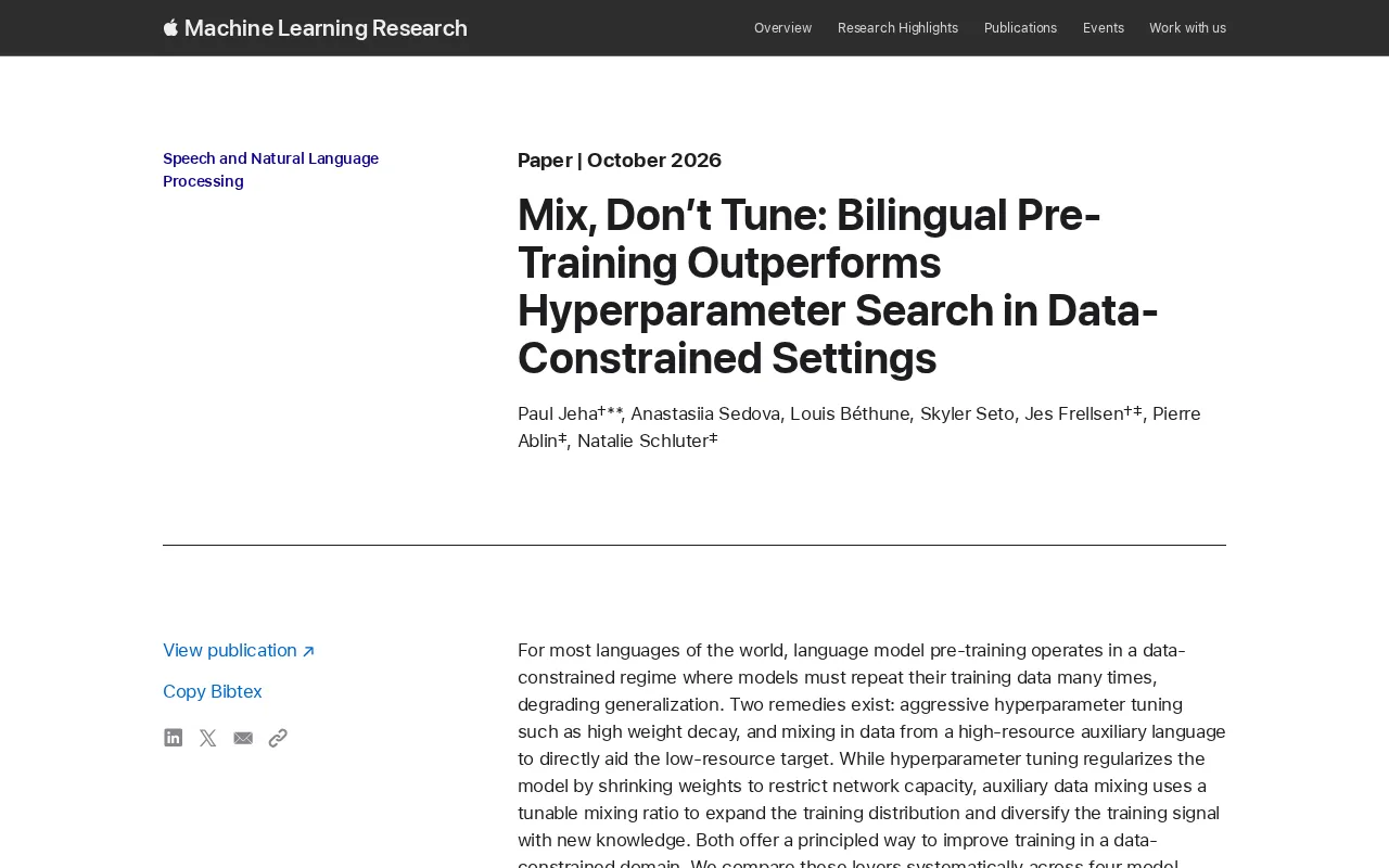 Bilingual Pretraining Beats Hyperparameter Tuning: A New Solution for Data Scarcity