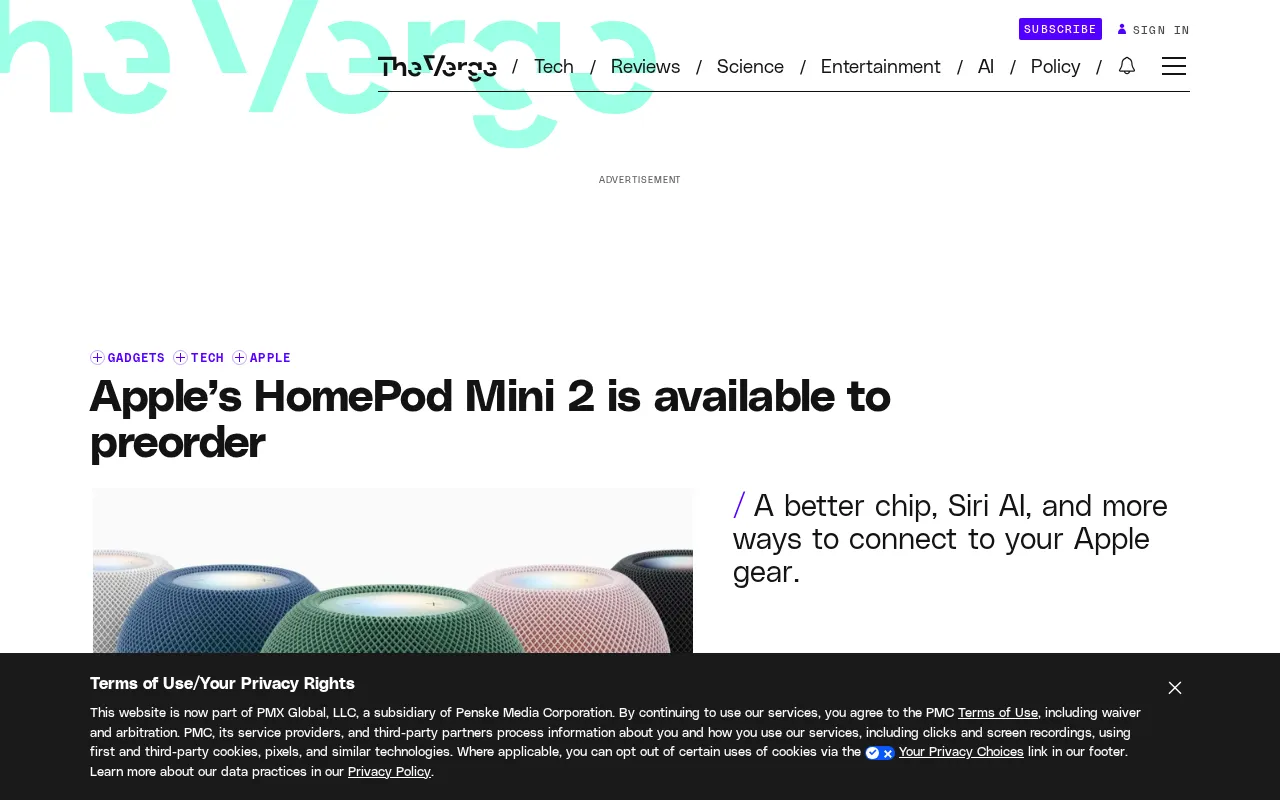 Apple HomePod Mini 2 Now Available for Preorder: Powered by S10 Chip