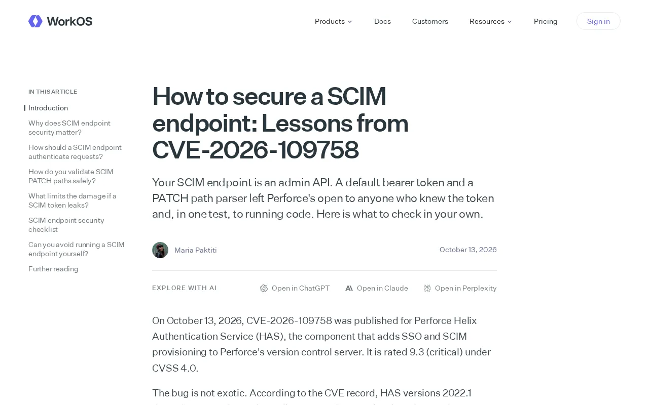 SCIM Security Vulnerability Analysis