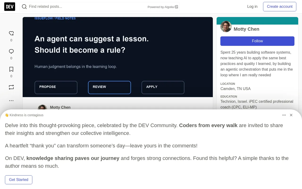 Should Agent Lessons Become Permanent Rules?