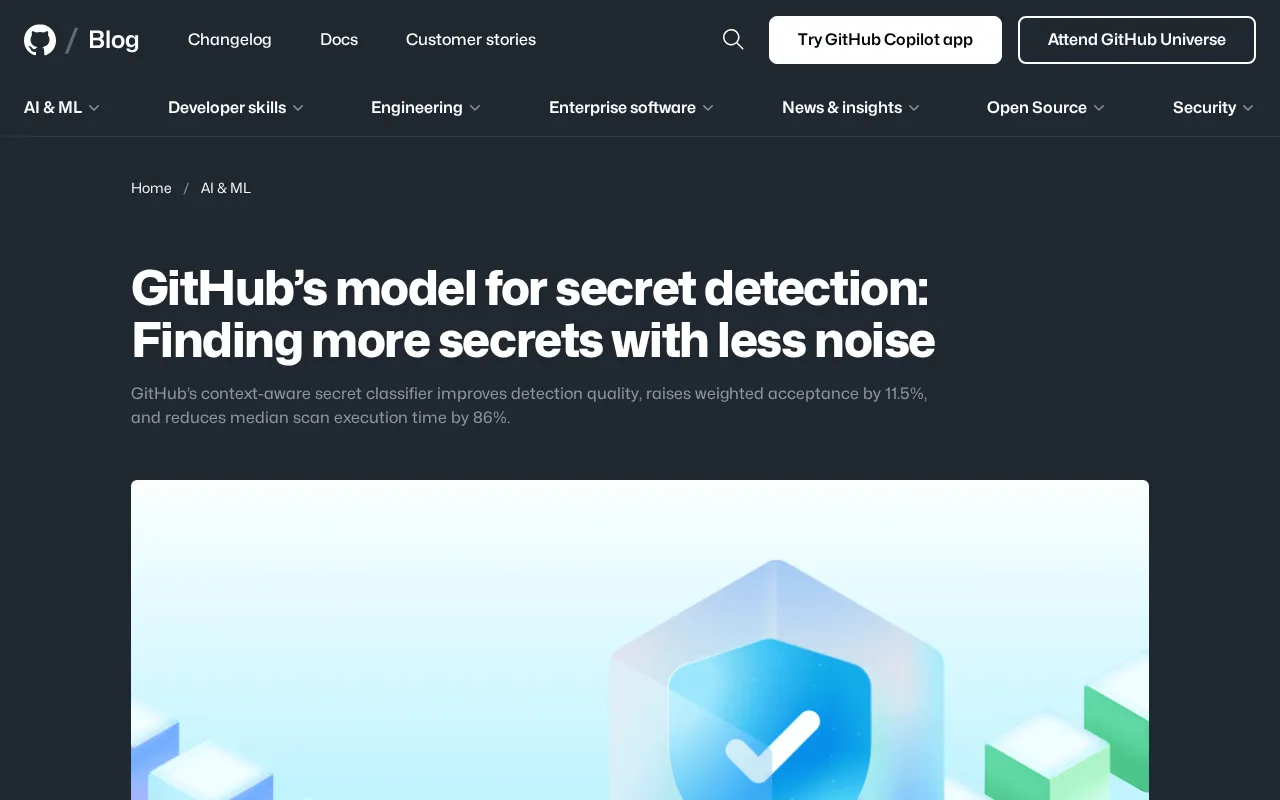 GitHub's New Secret Detection Model: Less Noise, Higher Detection Rate
