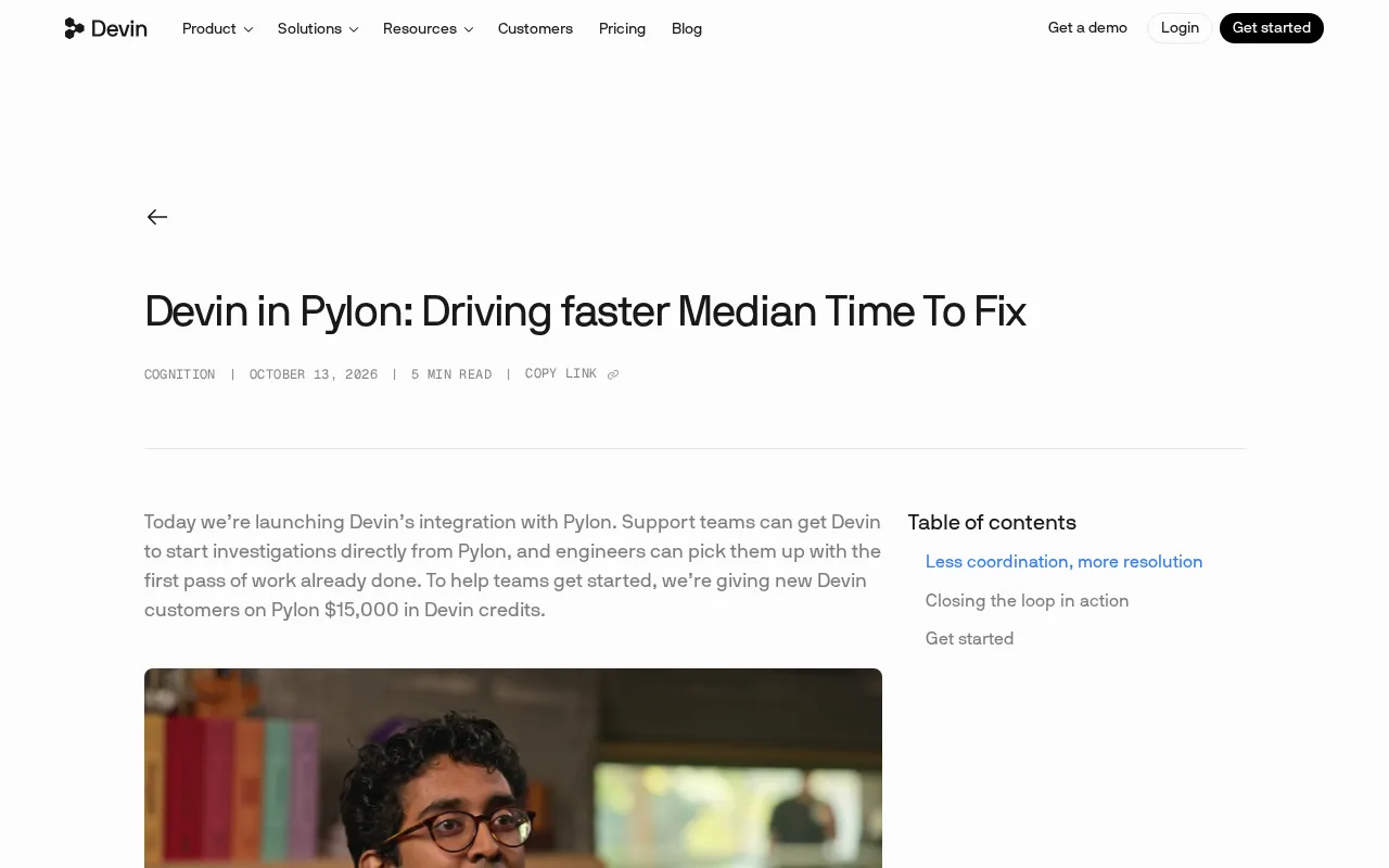 Devin in Pylon interface