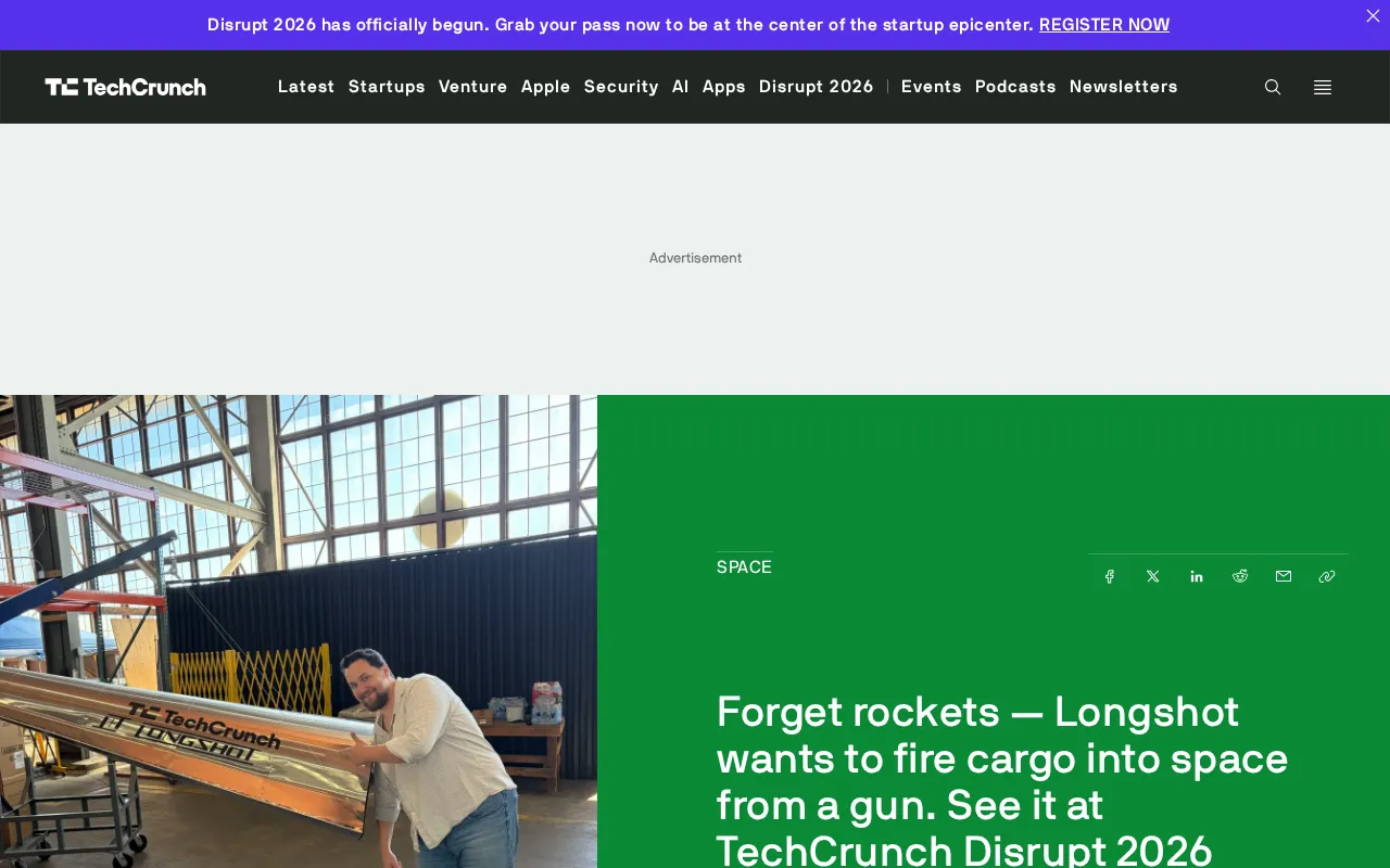No Rocket Needed: Longshot Wants to Fire Cargo Into Space With a Cannon