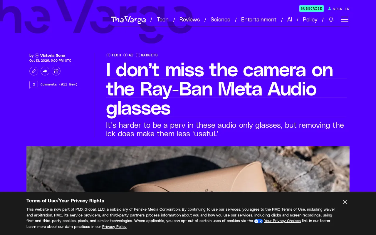 Ray-Ban Meta Audio-Only Review: Do Smart Glasses Really Need a Camera?
